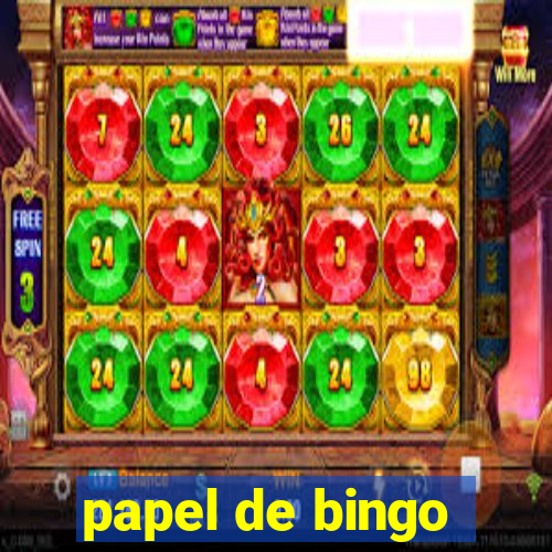 papel de bingo